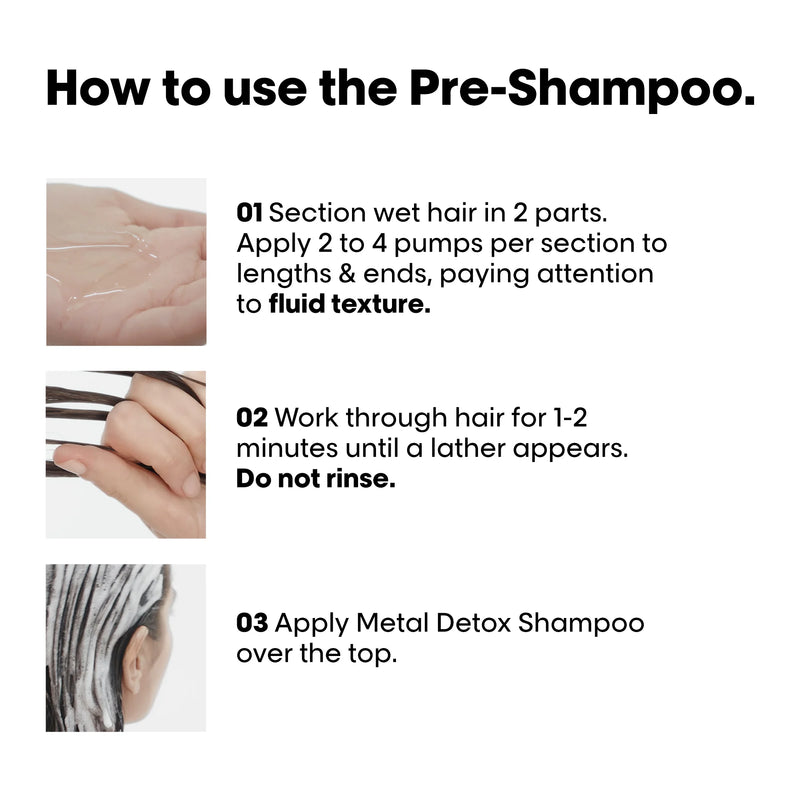 Loreal Professionel Metal Detox Anti-porosity Filler 3 Step Bundle Kit