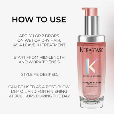 Kerastase - Chroma Absolu L'HUILE CHROMA ÉCLAT REFILLABLE HAIR OIL 75ml