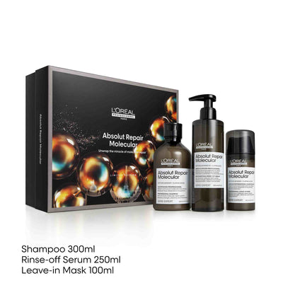 L'Oreal Professionnel - Serie Expert Absolut Repair Molecular Trio Gift Set 300ml, 250ml, 100ml