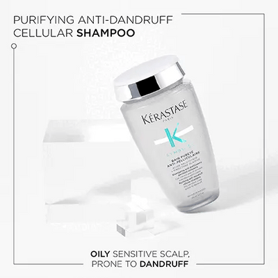 Kérastase Symbiose Moisturising Anti-Dandruff Cellular Shampoo, For Dry Sensitive Scalp, Prone To Dandruff, 250ml